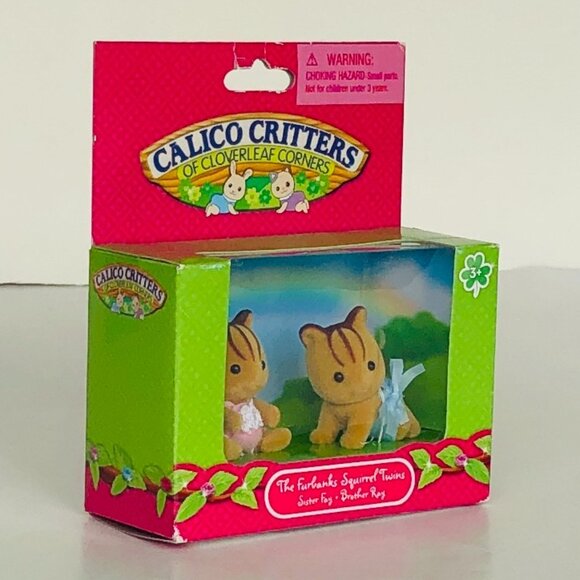 Calico Critters The Furbanks Squirrel Twins New in Box - Picture 7 of 11